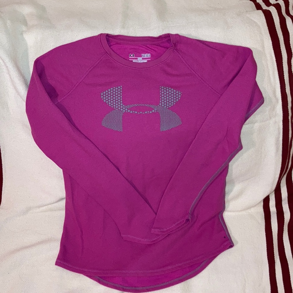 🍬3/25 youth pink shirt under armor